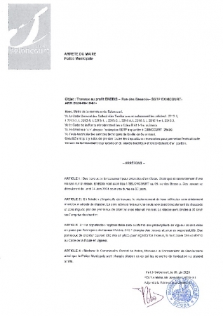 ARR 2024-06-10-81 Arrêté de circulation pour travaux - rue des bessots - SBTP EXINCOURT