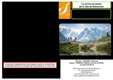 carnet bienvenue Tour du Mont Blanc 2024