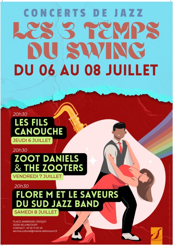 Festival "Les Trois Temps du Swing", concert ZOOT DANIELS & THE ZOOTERS